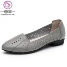 Женские сандалии из натуральной кожи MUYANG MIE, летние дышащие сандалии на плоской подошве, большие размеры 35 - 43