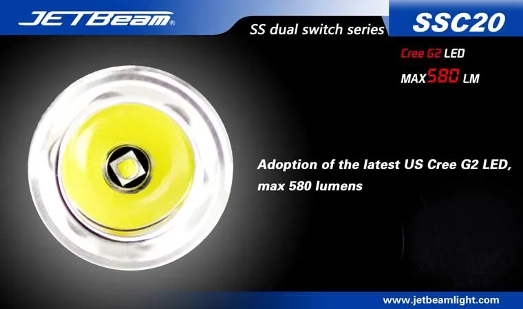 Фонарик SSC20 Cree XM G2 светодиодный 580 люмен светодиодный фонарик на каждый день совместим с 18650 батарея для самообороны
