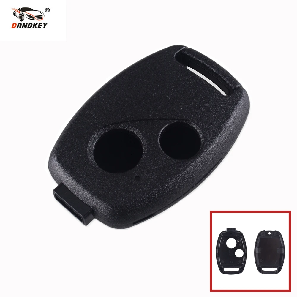 Dandkey 10x Новый Замена дистанционного ключа чехол Shell брелок 2 кнопки для Honda Accord CRV