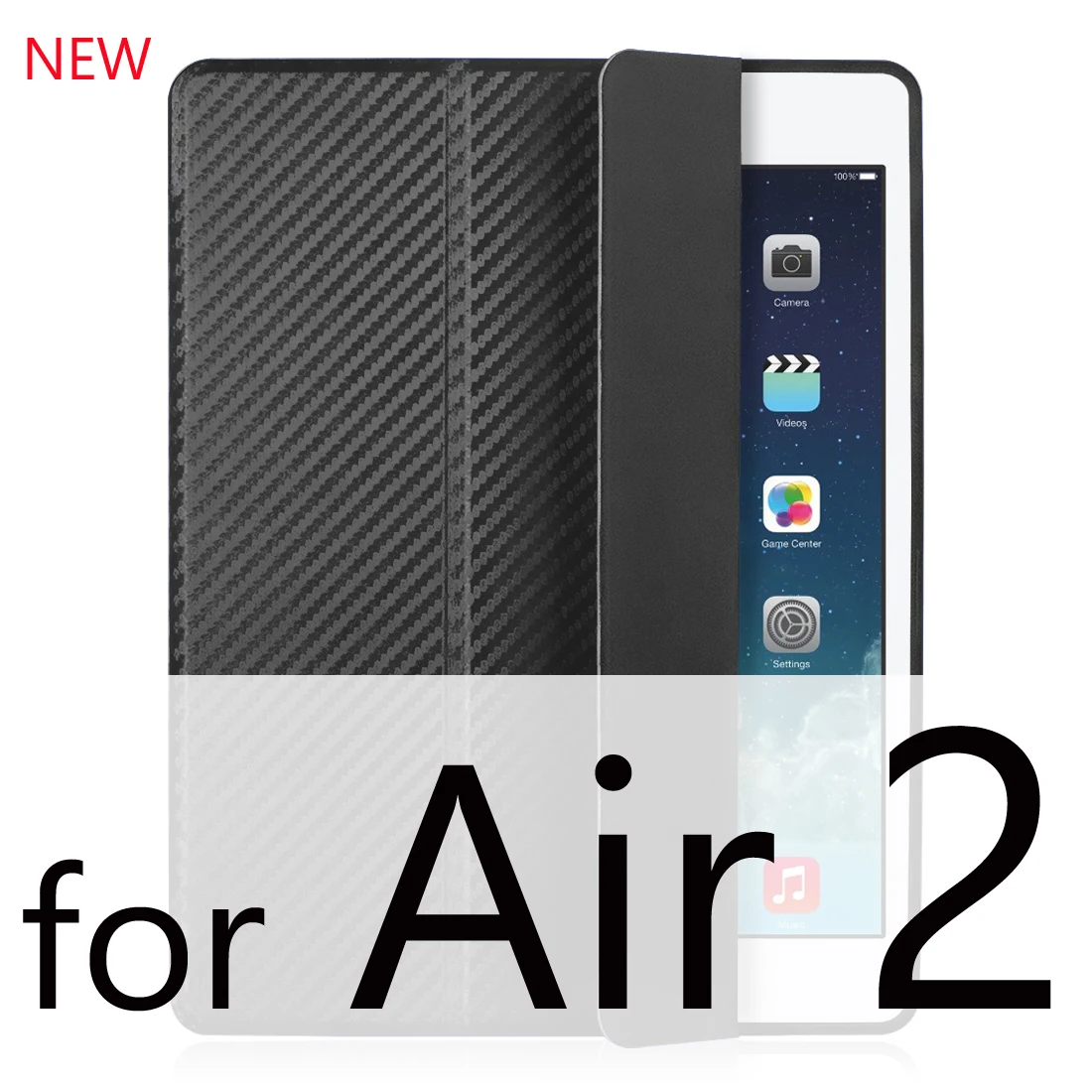 Cool Black 2 Для iPad Air Чехол Air 2 Air 1 Funda силиконовый мягкий задний Тонкий чехол из искусственной кожи для Apple iPad Air 1 2 5 6 Чехол TriFold Stand Smart Cover - Цвет: Cool Black 2