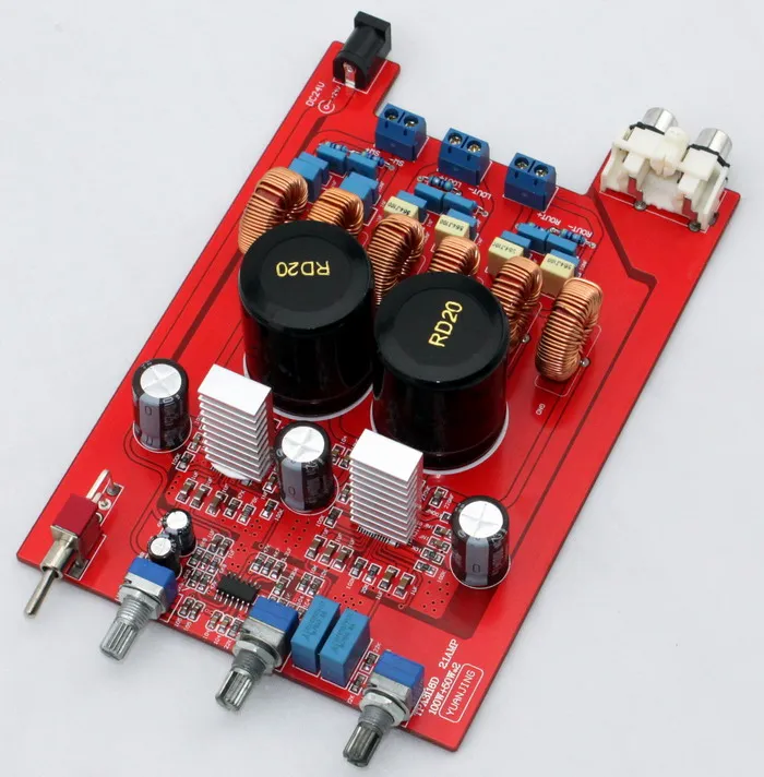 

Original TPA3116 DC18-24V 2 * 50W + 100W 2.1 channel Class D audio digital power amplifier board