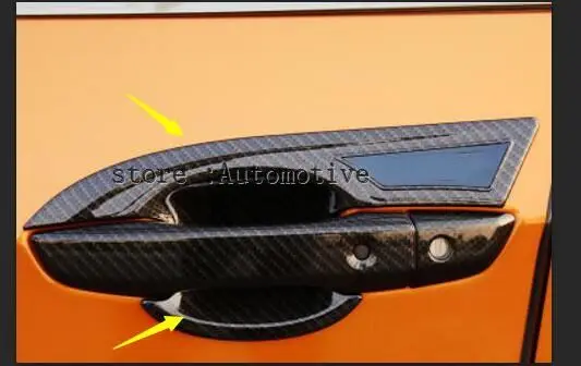 8 шт. чаша из углеродного волокна для наружной двери с крышкой дверной ручки