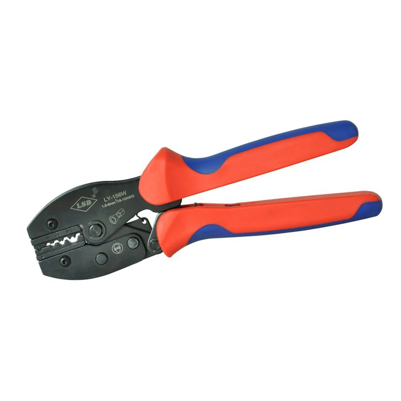 

LY-156W Hand Crimping Tool for crimping non-insulated cable links 1.5-6mm2 16-10AWG Professional Ratchet Pliers crimper