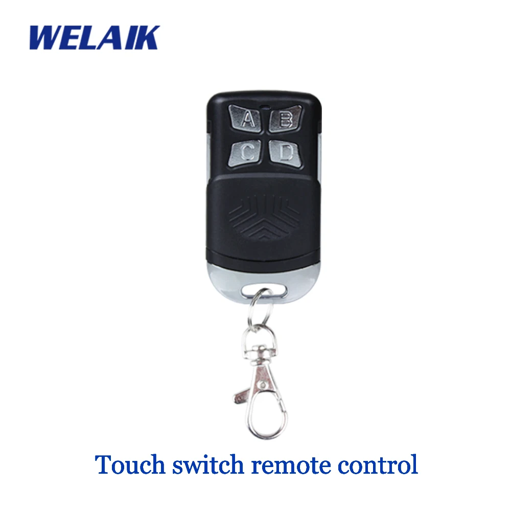 

WELAIK Remote-Control Savior-Of Black-Plastic-Remote touch-switch R433MHZ-R01