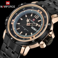 men sport watches naviforce luxury brand mens quartz watch steel band hot wristwatches for men 30m waterproof relogio masculino
