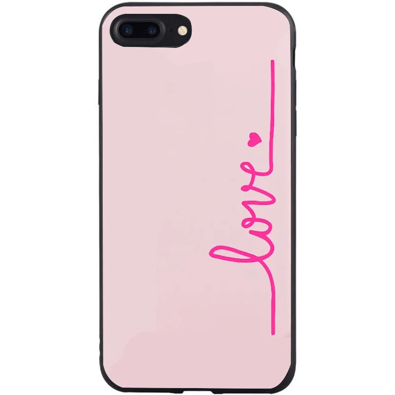 Для Apple iphone 7 plus чехол для телефона с сердечком Mr Mrs love милый узор пара X 6s 6 5s SE 5 8