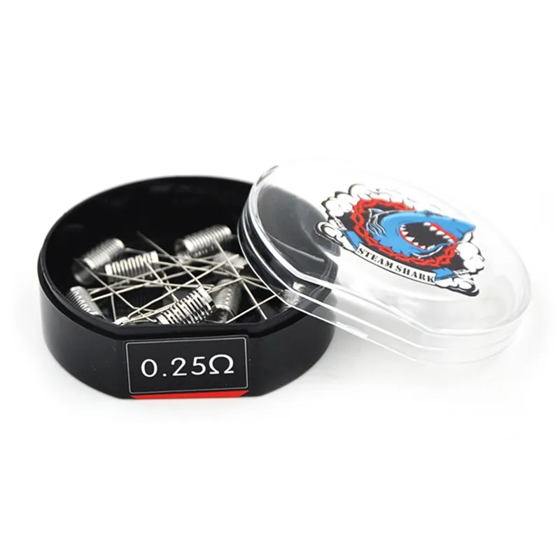 10/шт Оригинальная SteamShark Notch катушка 0.25ohm предварительная сборка SS316