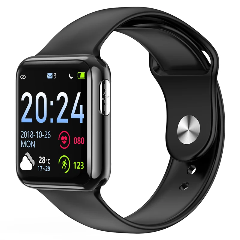 Black 2 WATCH5 умные часы Bluetooth часы для измерения артериального давления пульсометр PPG ЭКГ часы Шагомер активности фитнес трекер здоровье умные часы - Цвет: Black 2