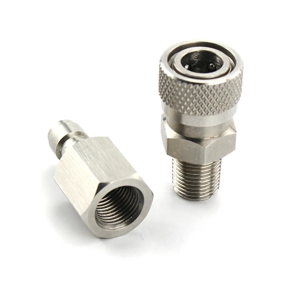 PCP Airforce Paintball 1/8NPT Male Quick Disconnect Stainless Steel Female Plug Connector Coupling Air Fitting Sockets 2pcs/set | Спорт и