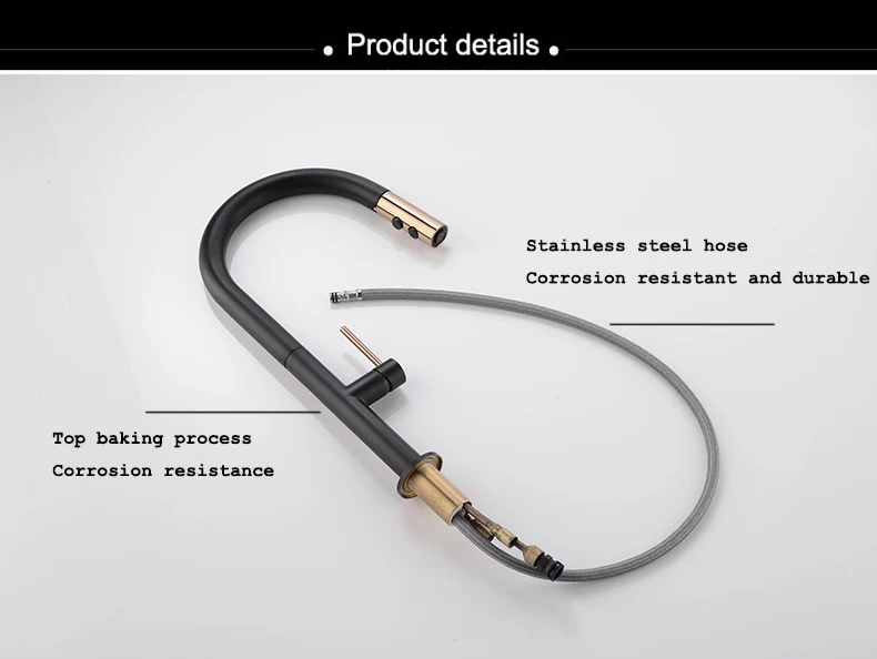 Чистый черный кухонный кран 360 ronating blackend раковина кран холодной и горячей кухни смеситель почерневший датчик кухонный смеситель