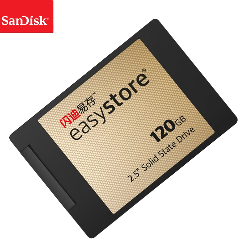 100% sandisk easy store SSD Внутренний твердотельный жесткий диск SATA 3 540MBS 120 ГБ версия 0 для