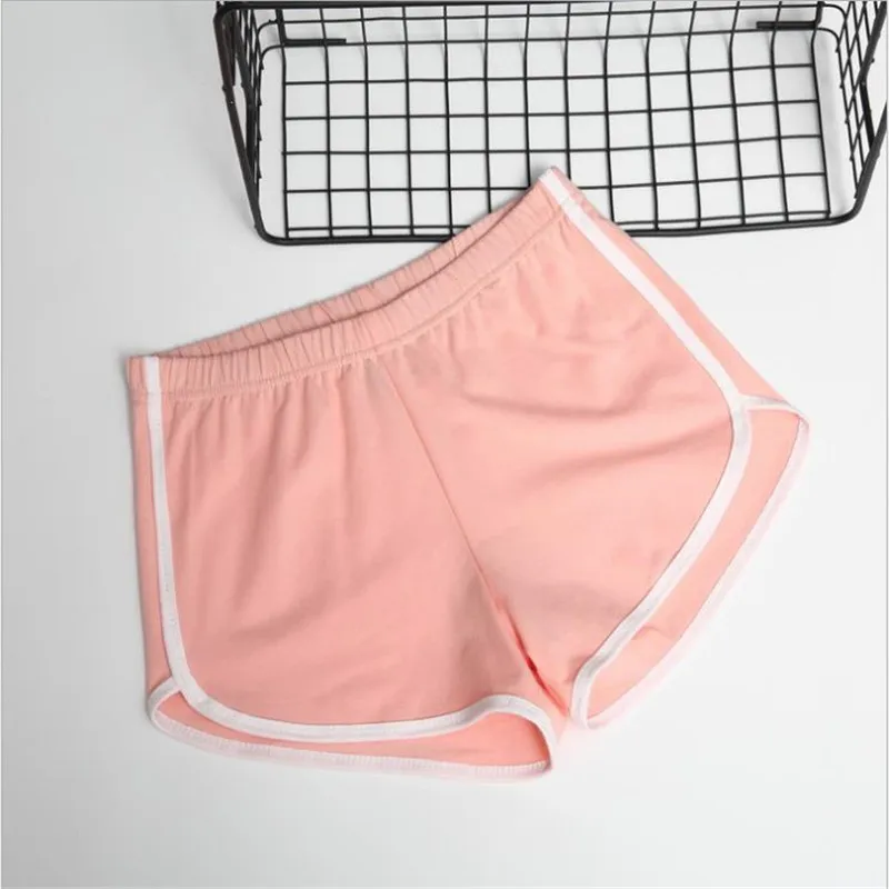 

2019 Summer Road Shorts Women Elastic Waist Short Women All-match Loose Solid Soft Cotton Casual Short Femme HC076