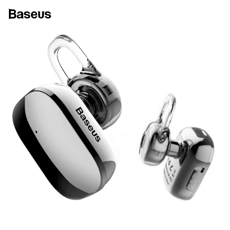 Baseus, мини Bluetooth наушники, беспроводные Bluetooth наушники с микрофоном, 4,1, ушные крючки, наушники, наушники для телефона