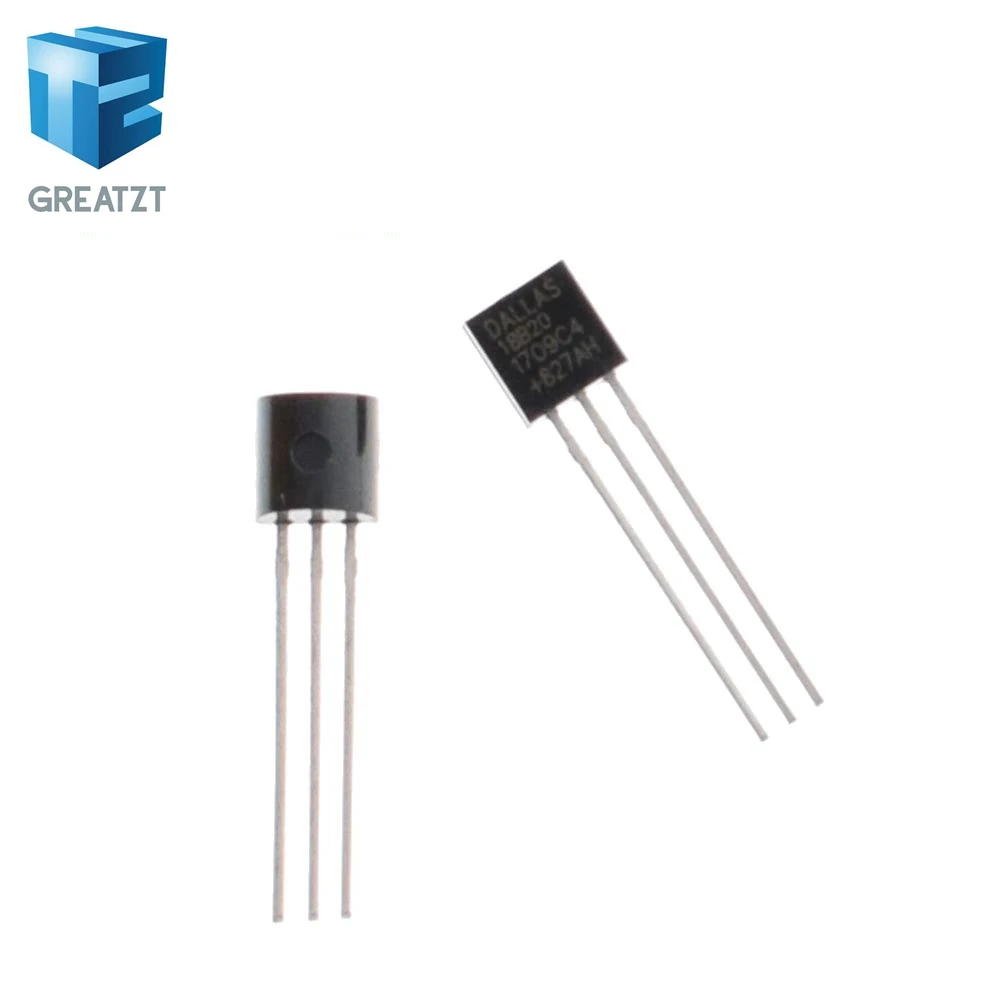 DS18B20 TO-92 GREATZT 1 шт. DS1820 посылка из нержавеющей стали водонепроницаемый DS18b20 датчик температуры 18B20 для Arduino - Цвет: DS18B20 TO-92