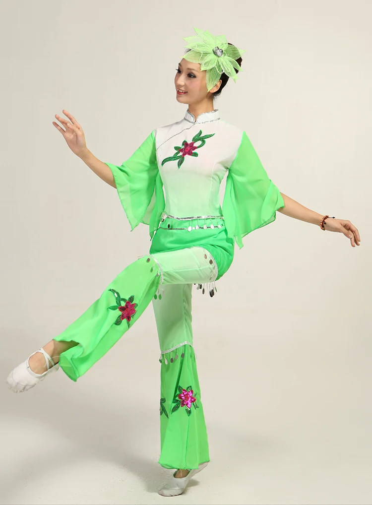 Hanfu платье национальные танцевальные костюмы yangko одежда классические