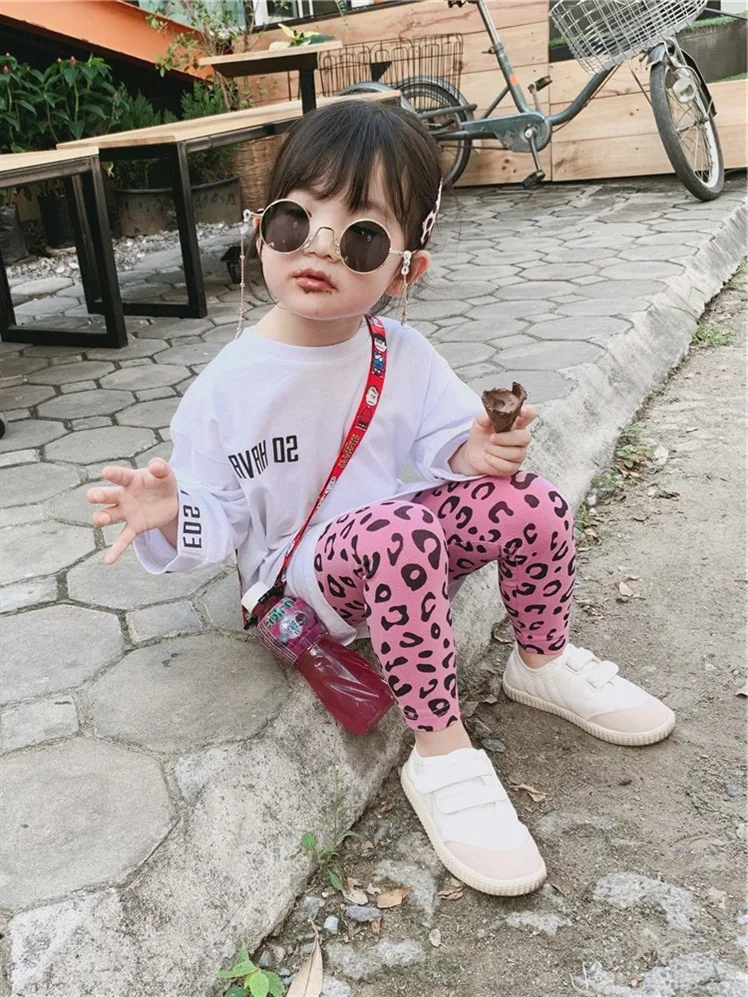 Коллекция 2019 года модные трусы с леопардовым принтом для девочек узкие леггинсы