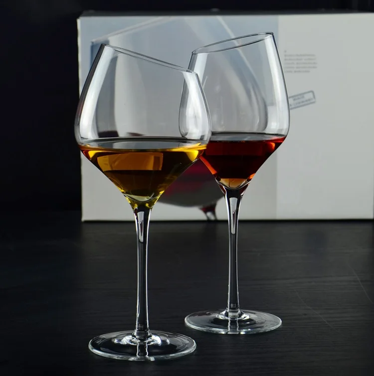 Бокал для вина домино черные бокалы оригинальные без свинца со скошенными