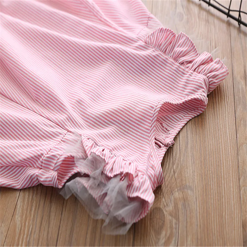 RUBU Summer Girls Sleeveless Dresses Vest Cotton Princess for Baby Children Tutu Dress School And Party 2-6Y | Детская одежда и