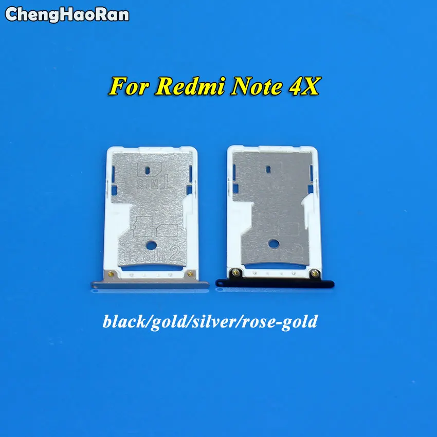 ChengHaoRan 1 шт. для Xiaomi Redmi Note 4 4X слот SIM карты держатель лотка адаптер запасные
