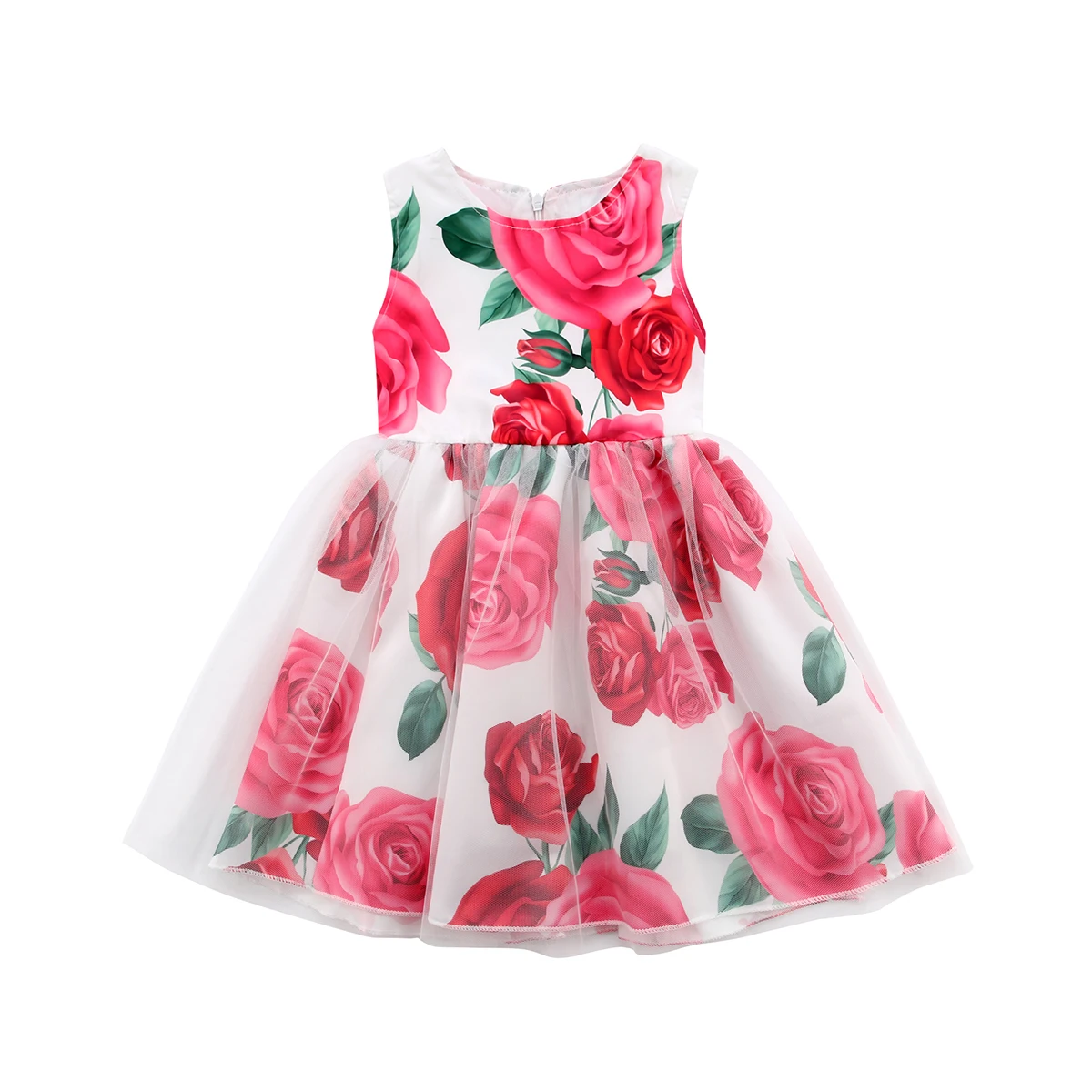 Sweet Cute Toddler Kids Baby Girls Flower Princess Tutu Vest Dress Summer Casual Party Sundress | Детская одежда и обувь