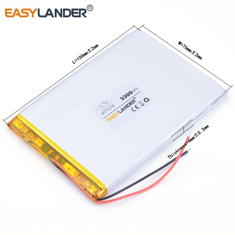 3 7 V 3300 mah планшет батарея бренд gm литий-полимерный аккумулятор 4076100 для DIY Power mobile