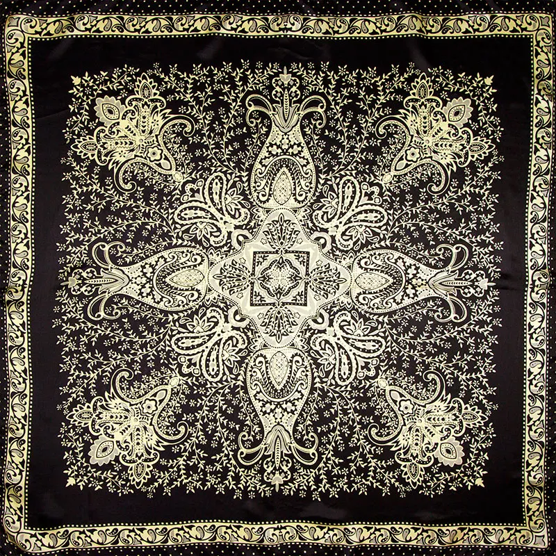 Женский шарф из 100% шелка с узором пейсли шелковый бандана 2019|scarf paisley|silk bandanasquare silk