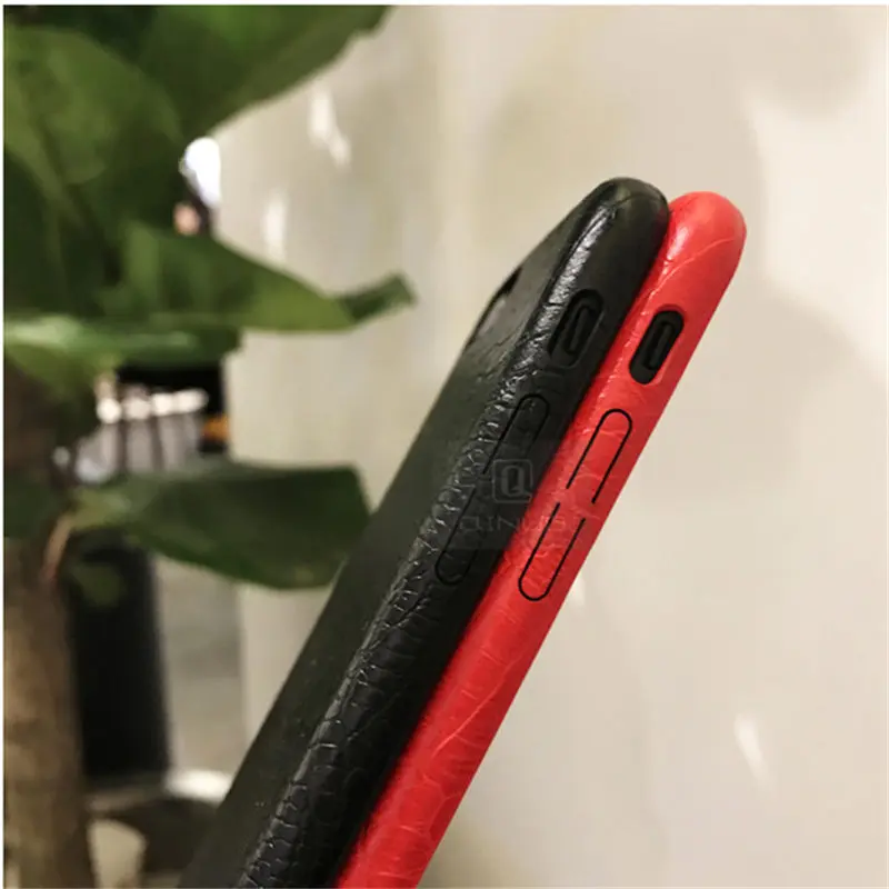 QINUO имитация из крокодиловый кожи чехол для iPhone 6 S 7 8 Plus Модный Дикий X XS Max XR Coque Funda