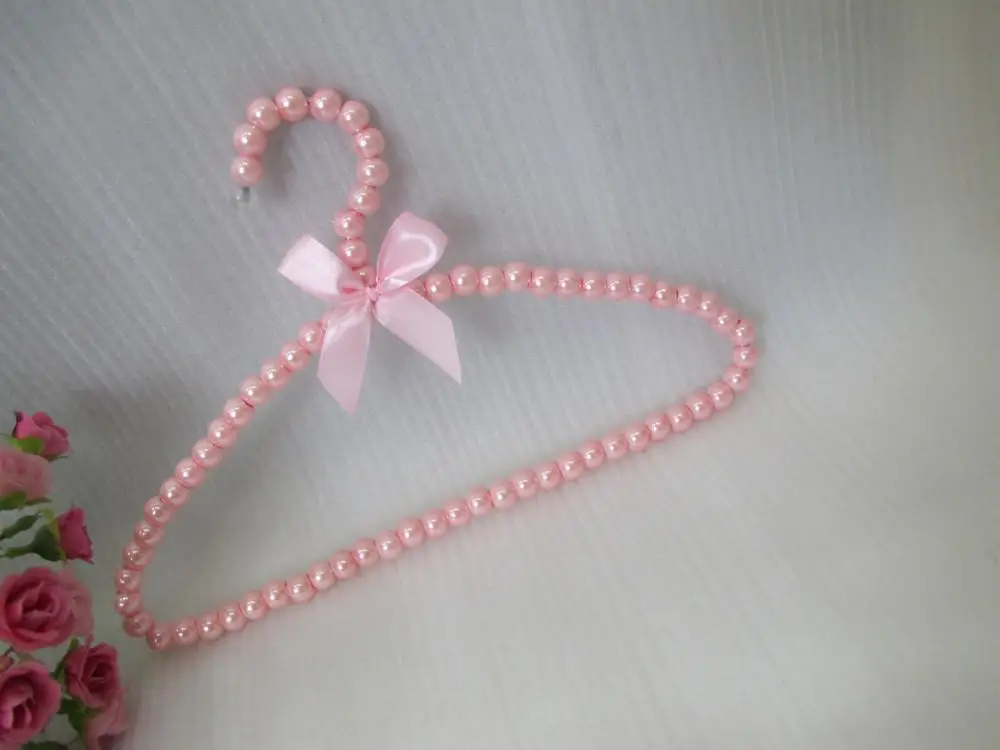 Настенная жемчужная полка с бантом для детской одежды Abs пластик оптовая продажа