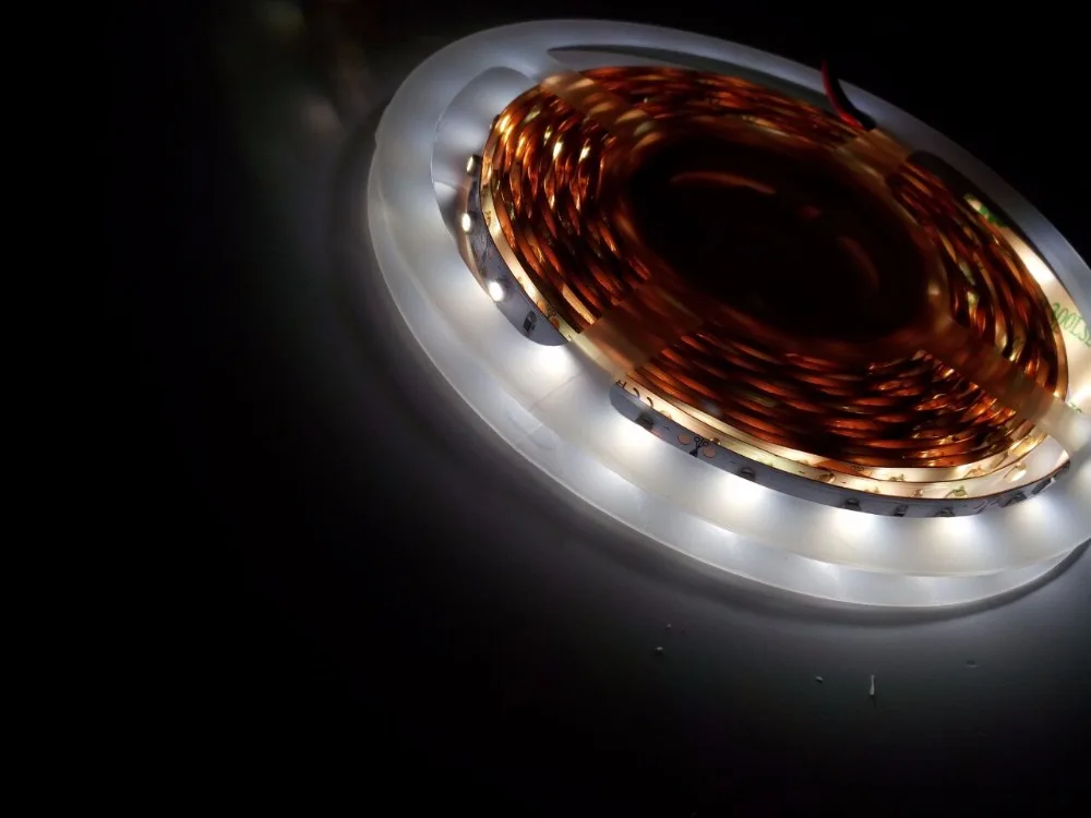 10 м/лот SMD3528 светодиодный flex Газа 60 Светодиодный s/m IP20 4,8 Вт/м DC12V