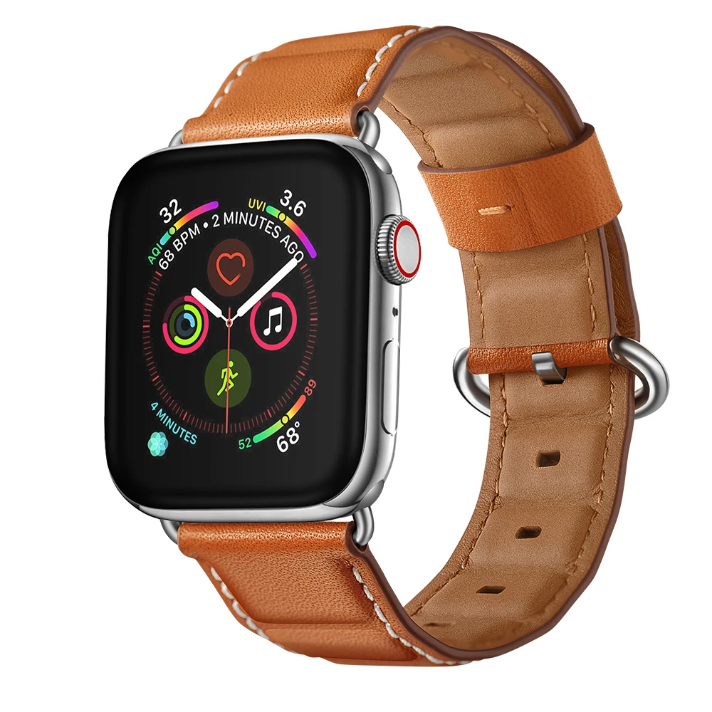 Оригинальный ремешок Laforuta из натуральной кожи для Apple Watch Series 1 2 3 4 часов браслет 44