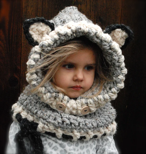 Детская шапка шарфы теплый реквизит для фотосессии зимняя вязаная шерстяная с