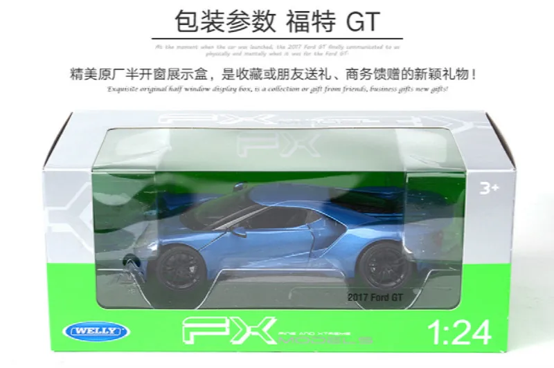 WELLY 1:24 Масштаб Ford Mustang GT литая под давлением высокая имитационная модель игрушечного автомобиля металлический классический сплав автомобиль игрушка для мальчика Коллекция подарков