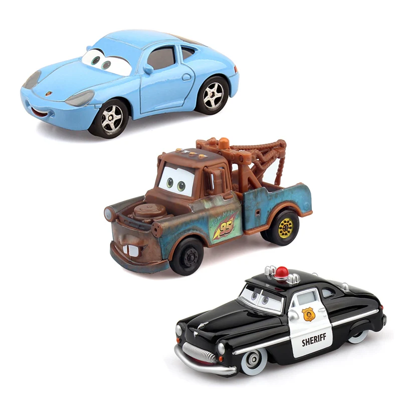 Pixar CARS 2 игрушка Die Касти автомобиль мета сплав классический до 7 лет Sally шерифа 3