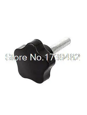 2 Pcs M8 x 40mm Male Thread 36mm Star Head Dia Screw On Type Clamping Knob | Обустройство дома