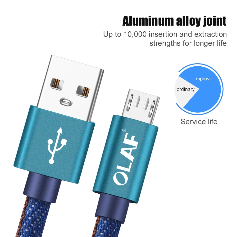 Кабель Micro USB Olaf кабель 0 25 м 1 2 для быстрой зарядки|Кабели мобильных телефонов| |