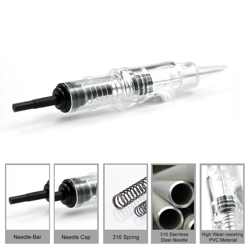 Agujas cartucho Иглы для татуировки 3F 4F 5F 7F micropigmenacion naalden Перманентный макияж иглы пум