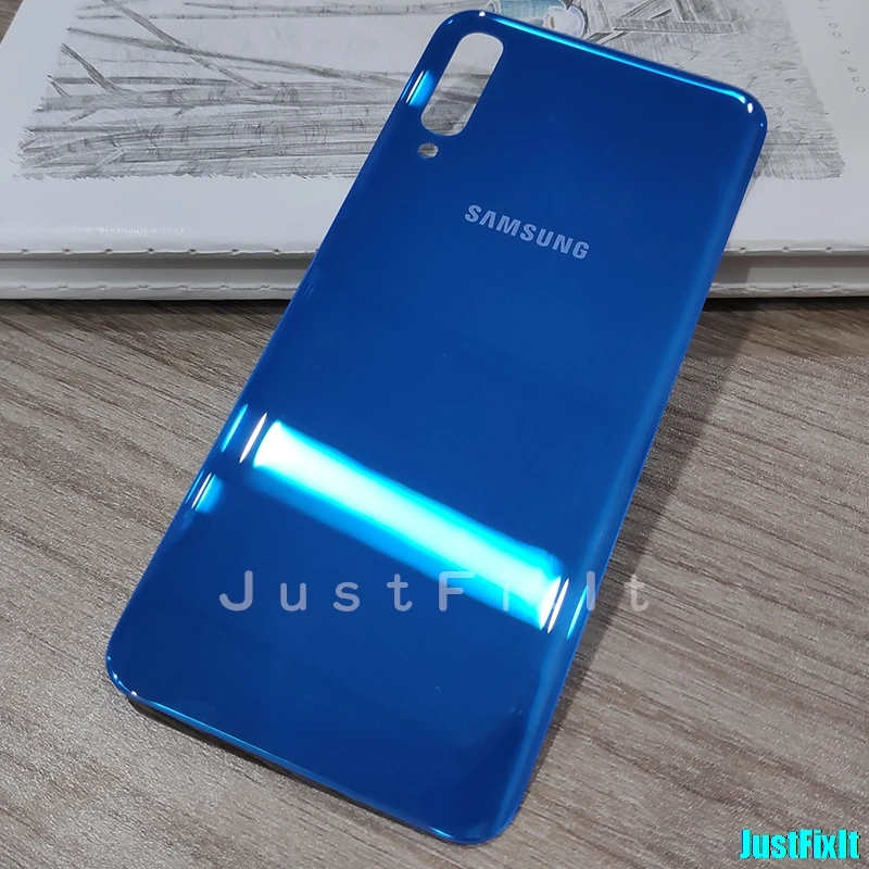 Blue Заменить Батарея Обложка для SAMSUNG Galaxy A50 SM-A505F A505 SM-A505F задняя Батарея крышка Дверь задняя Корпус чехол - Цвет: Blue