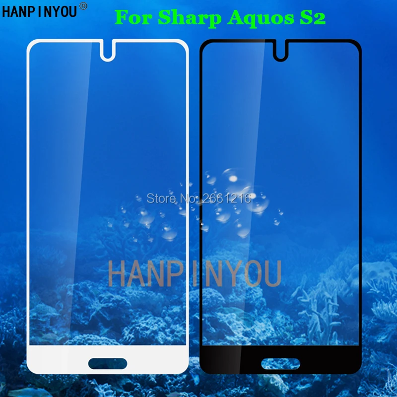 Для Sharp Aquos S2 5 &quotПолное покрытие закаленное стекло 9H 2.5D Премиум Защитная пленка