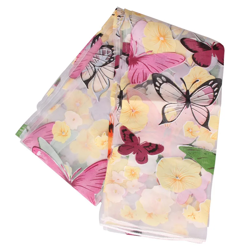 Романтичная газовая занавеска в виде бабочки для гостиной домашний декор