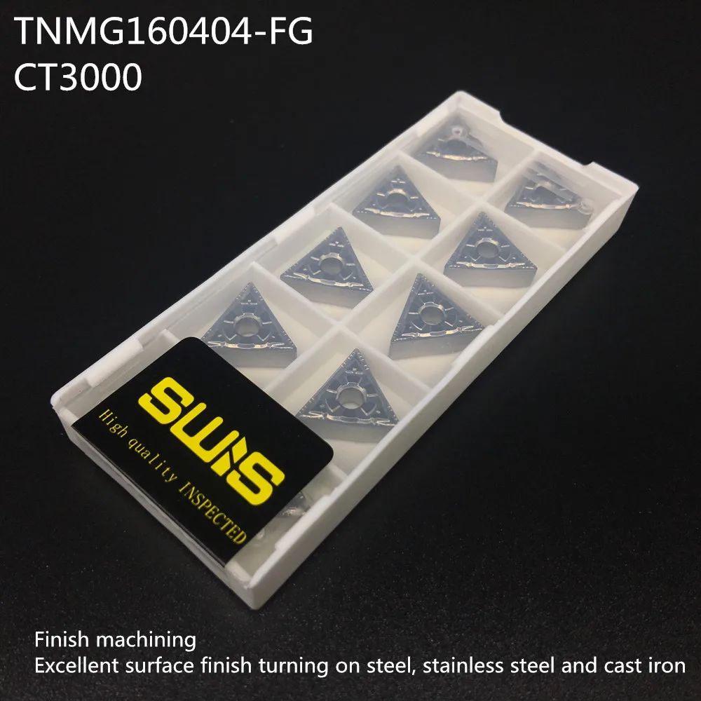 

10PCS TNMG160404 FG CT3000 TNMG331 Cermet Grade carbide inserts turning tools Blades Tips boring CNC tools lathe cutter tools