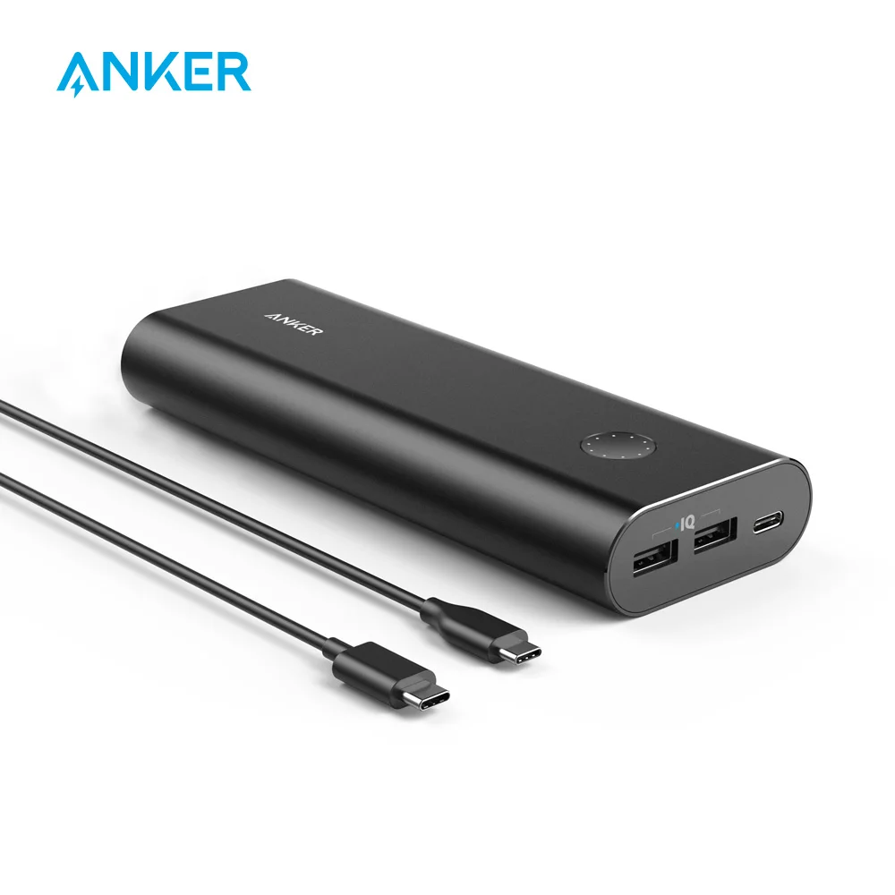 Anker PowerCore + 20100 мАч USB C ультра высокая емкость портативное зарядное устройство