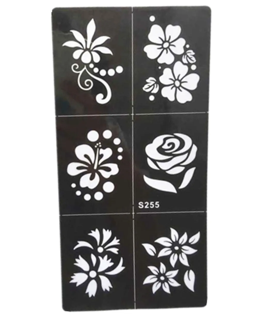 Горячий цветочный узор трафарет для рисования трафареты татуировки аэрограф