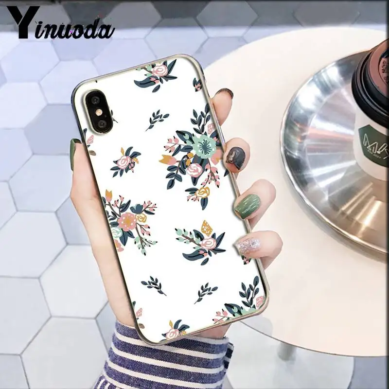 Цветок Yinuoda красивый цветочный модный эстетический чехол для iPhone X XSMAX 6 6s 7 7plus 8 8Plus