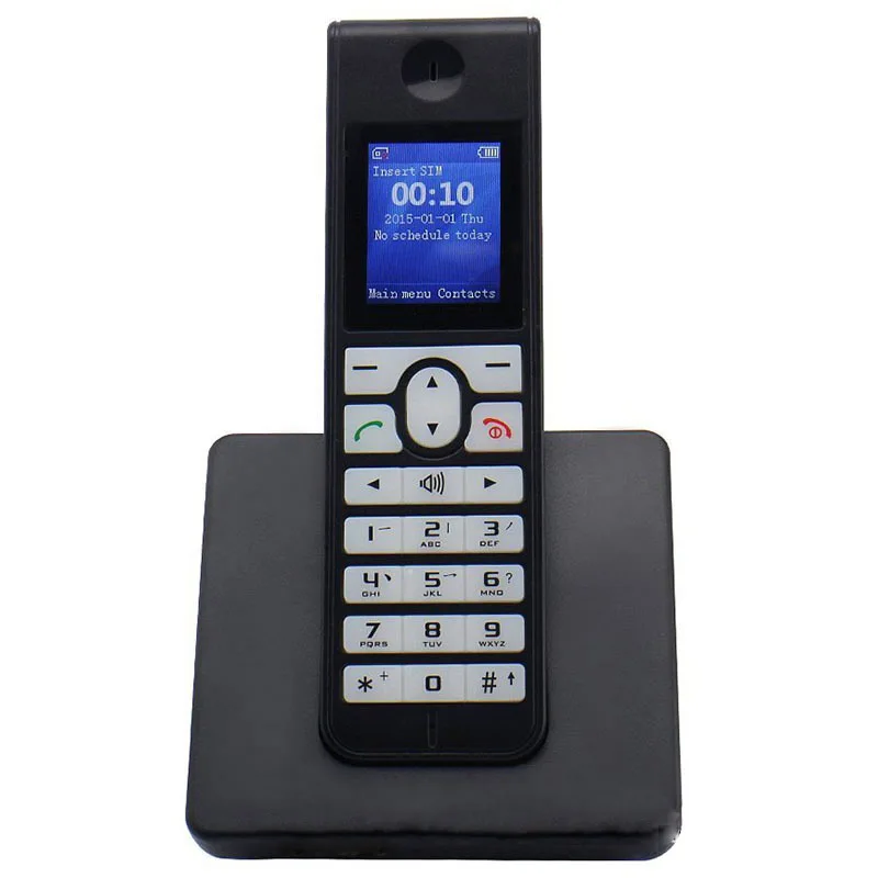 DHL Бесплатная доставка! 4 шт./лот GSM 850/900/1800/1900 МГц стационарный телефон