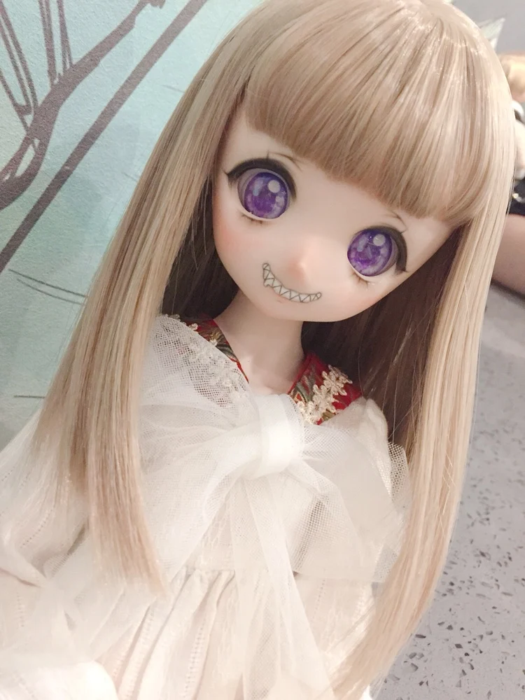 D01-P459 детская игрушка ручной работы 1/4 1/3 аксессуары для кукол BJD/SD/MDD кукла парик шаль воздушная челка в длинной груше цветок 1 шт