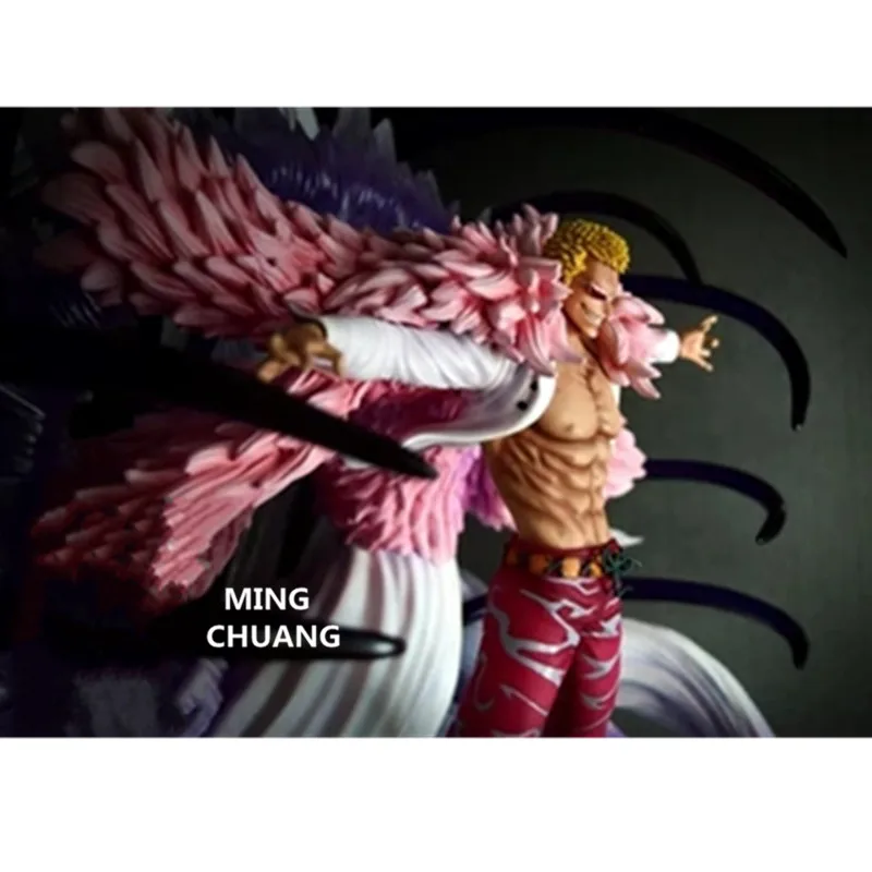 28,3" Статуя один кусок семь военачальников моря бюст donquixote doflamingo анимационная фигурка GK Коллекционная модель игрушки 72 см коробка D905