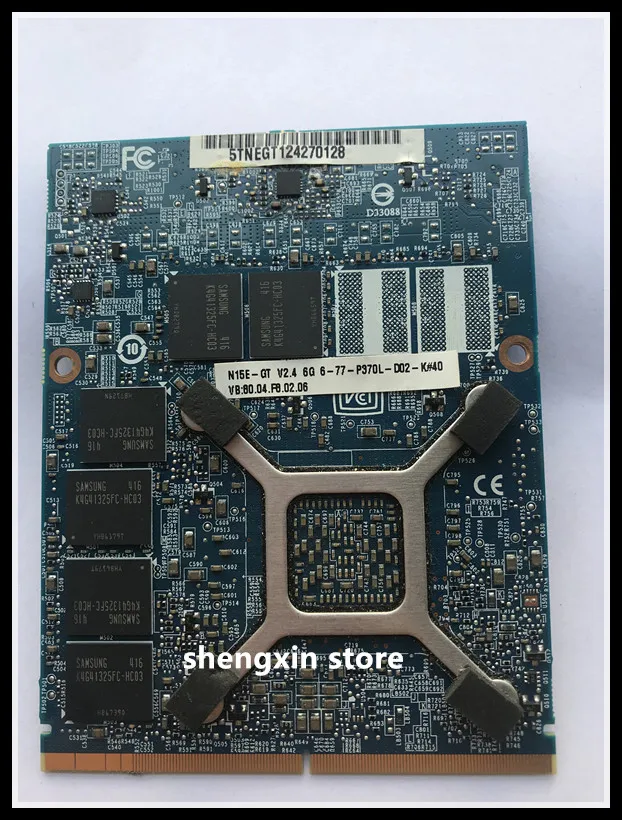 Новинка видеокарта GTX870M GTX 870M Vga графическая карта N15E-GT-A2 3 ГБ для ноутбука DELL Clevo
