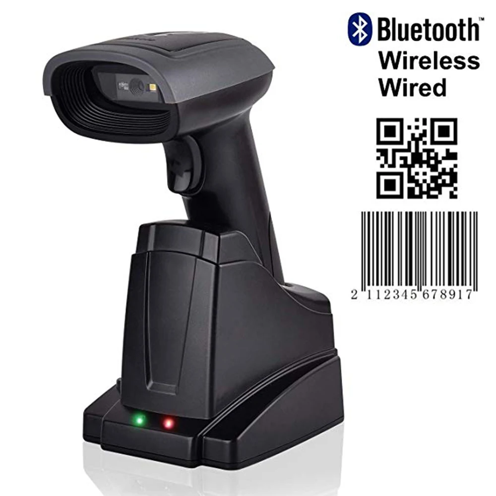 Беспроводной сканер штрих кодов Issyzonepos с Bluetooth 2D QR код ручной экран считыватель