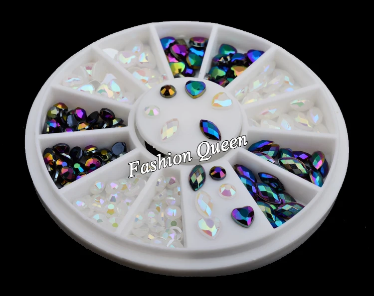 Новинка! Белая AB черная блестящая фотобумага круглые сердца дизайн акриловая