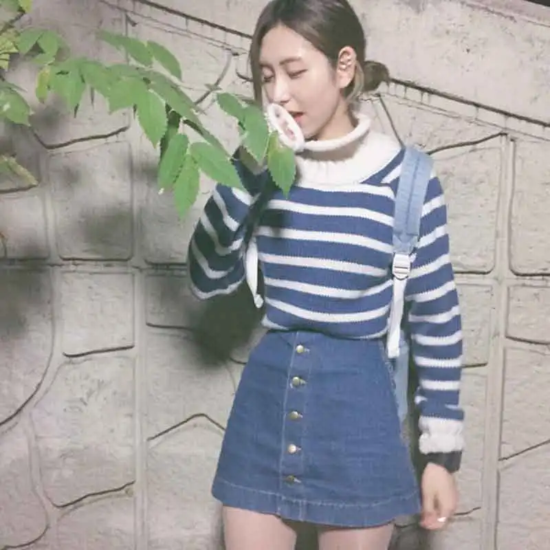 2016 Водолазка Толстый Тонкий Регулярные Трикотажные Женские Свитера И Пуловеры